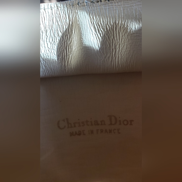 Authentic Vintage Christian Dior Canvas Clutch Bag Cream Rare - Picture 10 of 16